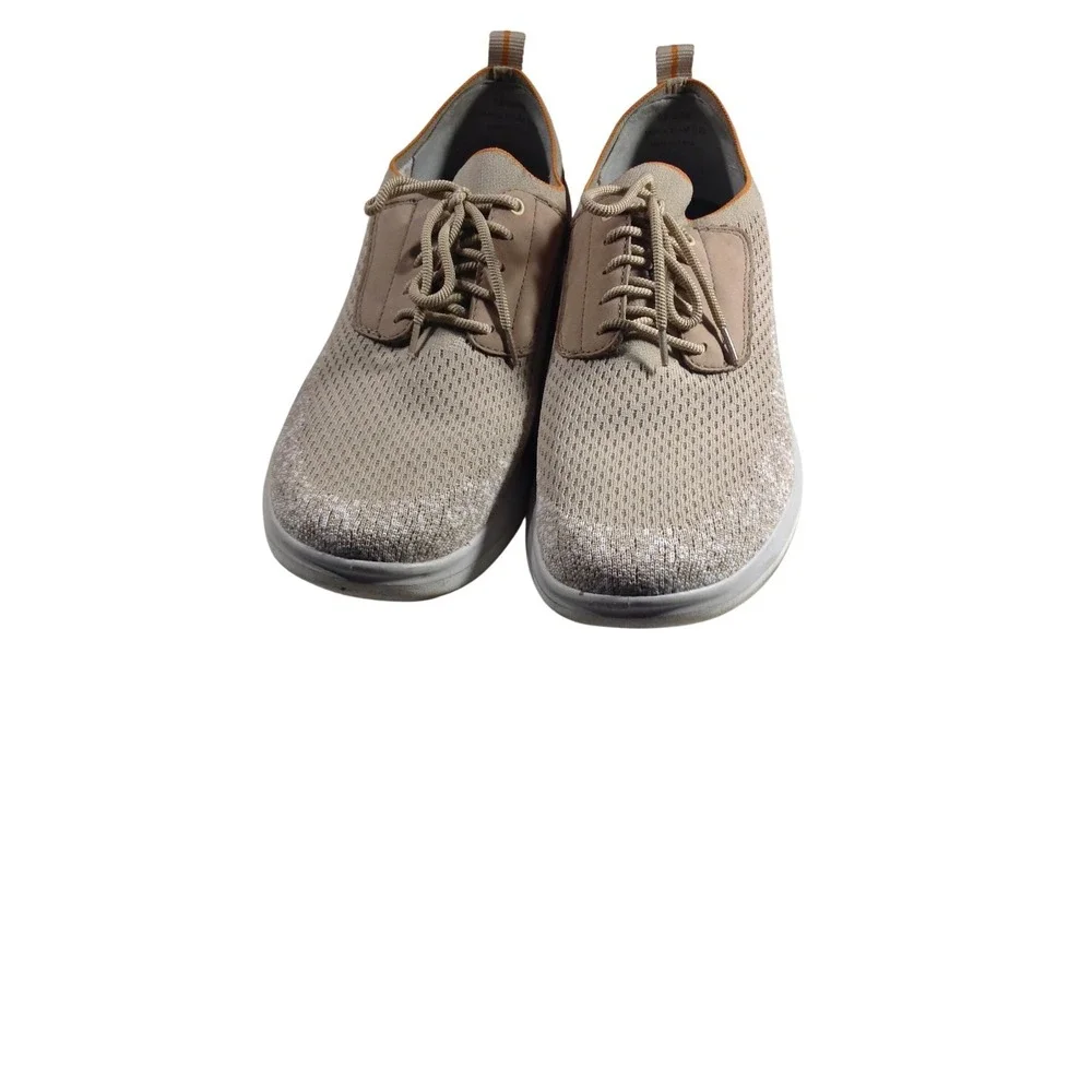 Johnston & Murphy ActivSole Men's Size 11.5 Beige‎ Low Top Knit Sneakers